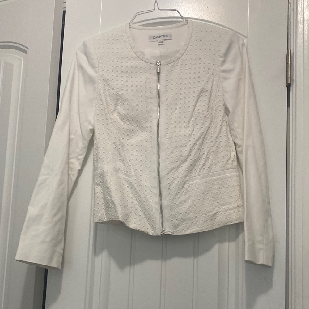 Calvin Klein Women's White Jacket